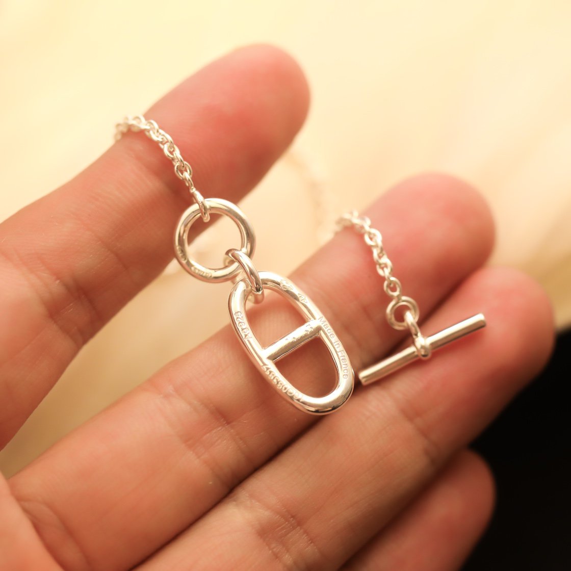 [Pearl Jewelrys]HM CHAINE D'ANCRE PENDANT NECKLACE STERLING SILVER