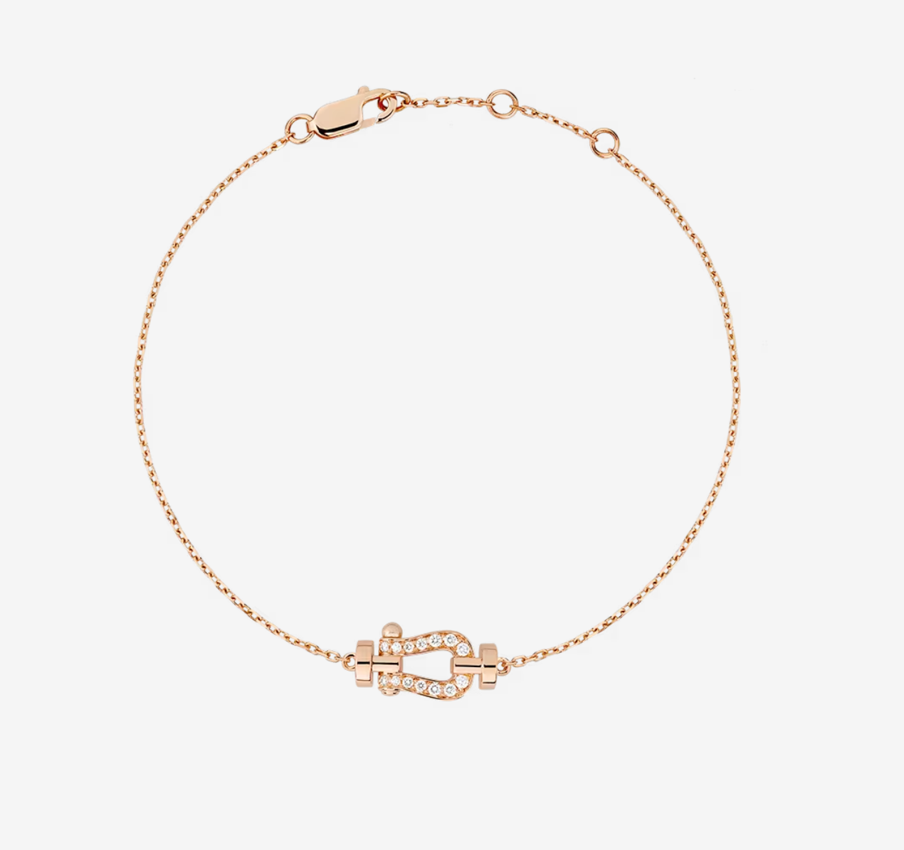 [Pearl Jewelrys]FORCE 10 FULL DIAMOND BUCKLE CHAIN LINK MINI MODEL