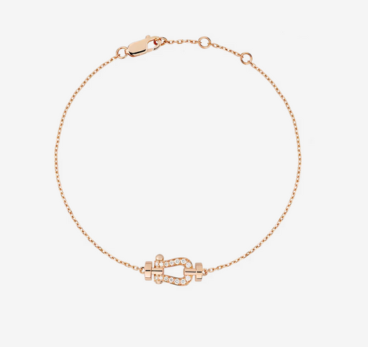[Pearl Jewelrys]FORCE 10 FULL DIAMOND BUCKLE CHAIN LINK MINI MODEL