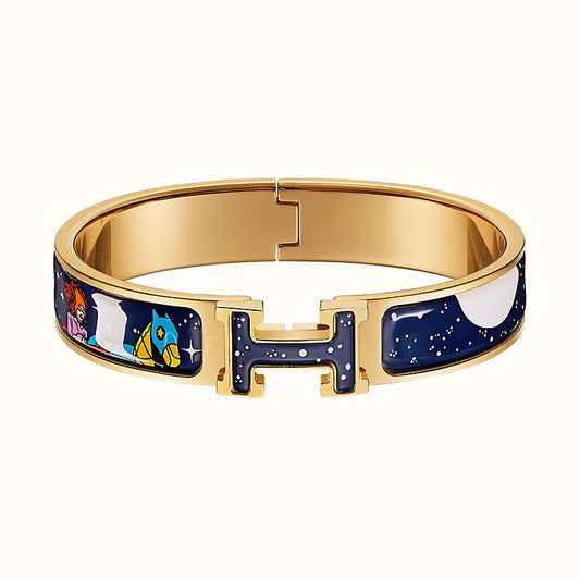 [Pearl Jewelrys]H STAR AND MOON BRACELET 12MM