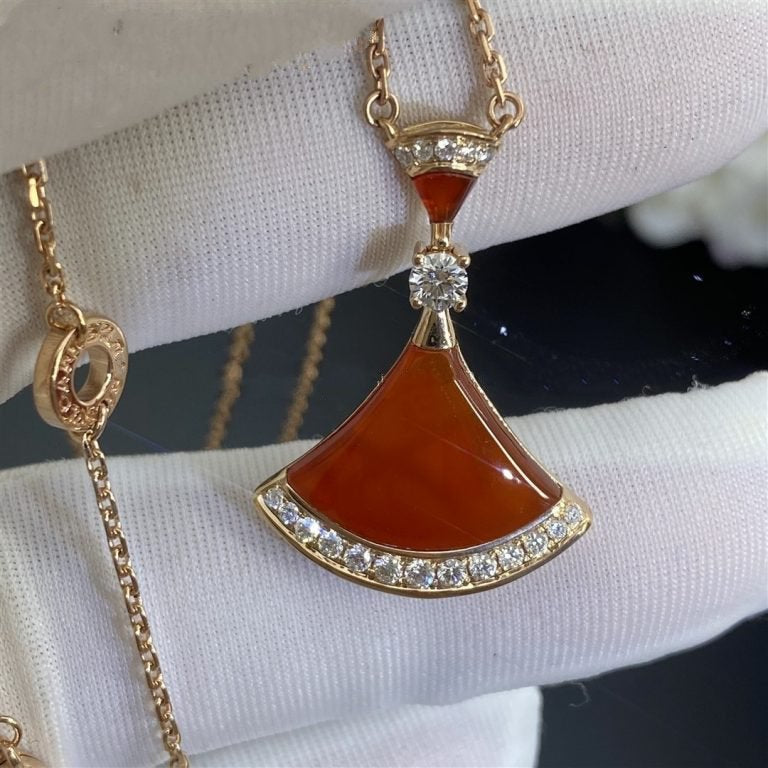 [Pearl Jewelrys]DREAM NECKLACE CARNELIAN DIAMOND