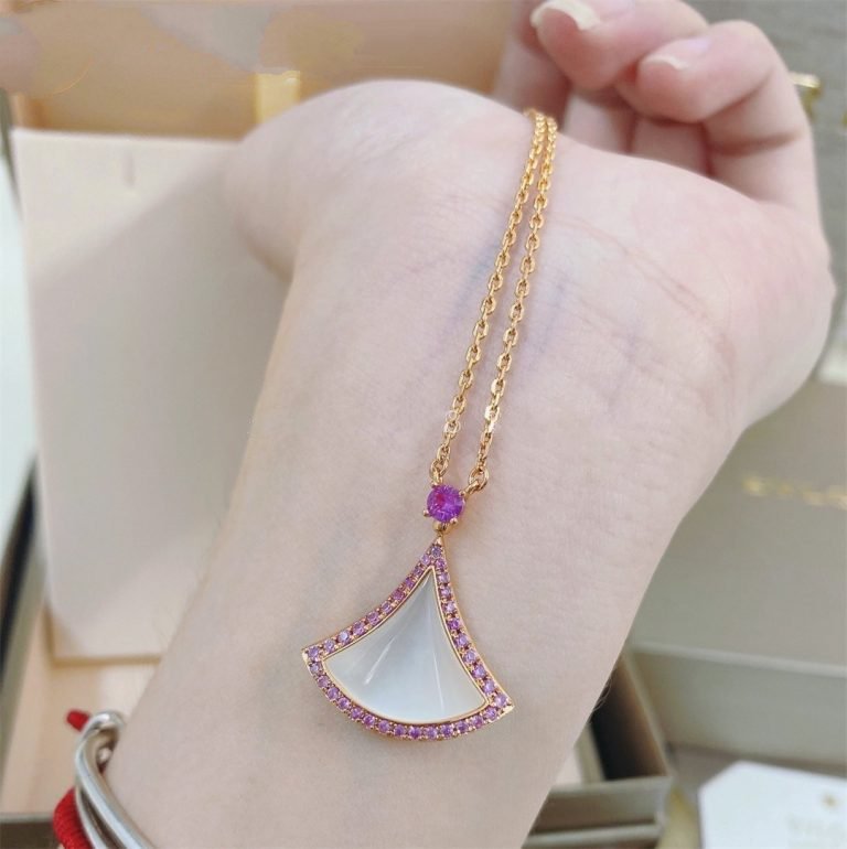 [Pearl Jewelrys]DREAM NECKLACE MOP DIAMOND PINK