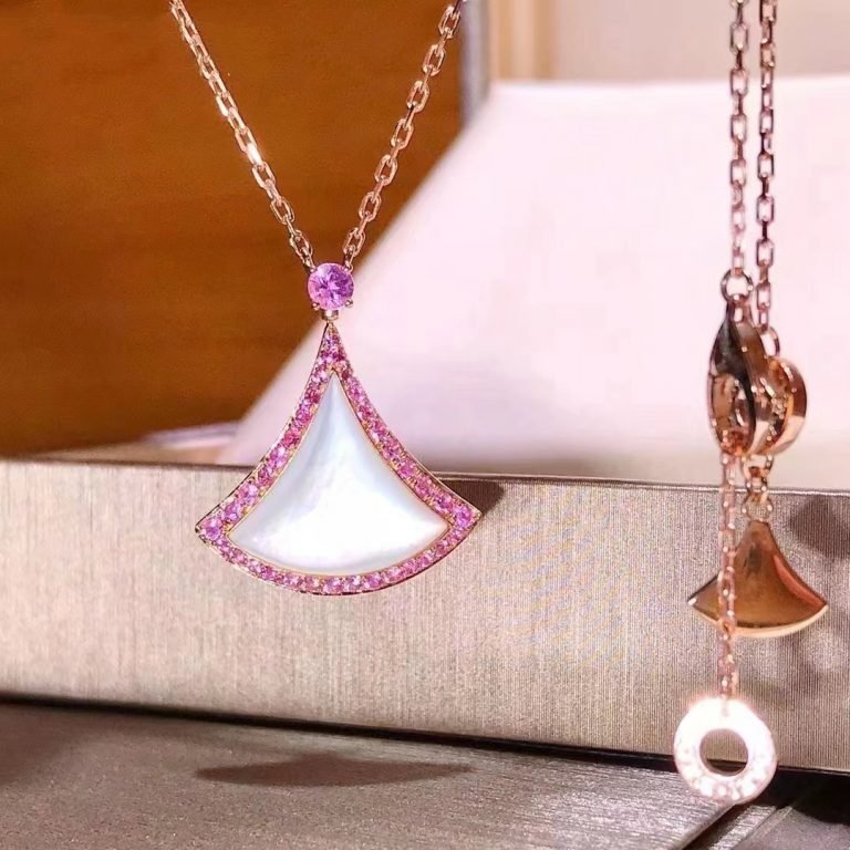 [Pearl Jewelrys]DREAM NECKLACE MOP DIAMOND PINK
