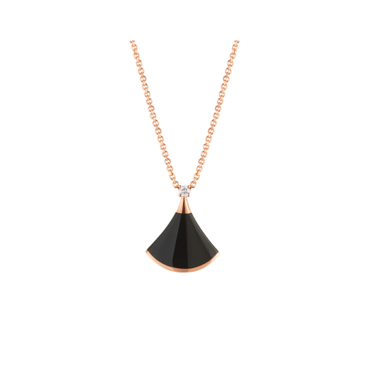 [Pearl Jewelrys]DREAM NECKLACE ONYX 1 DIAMOND