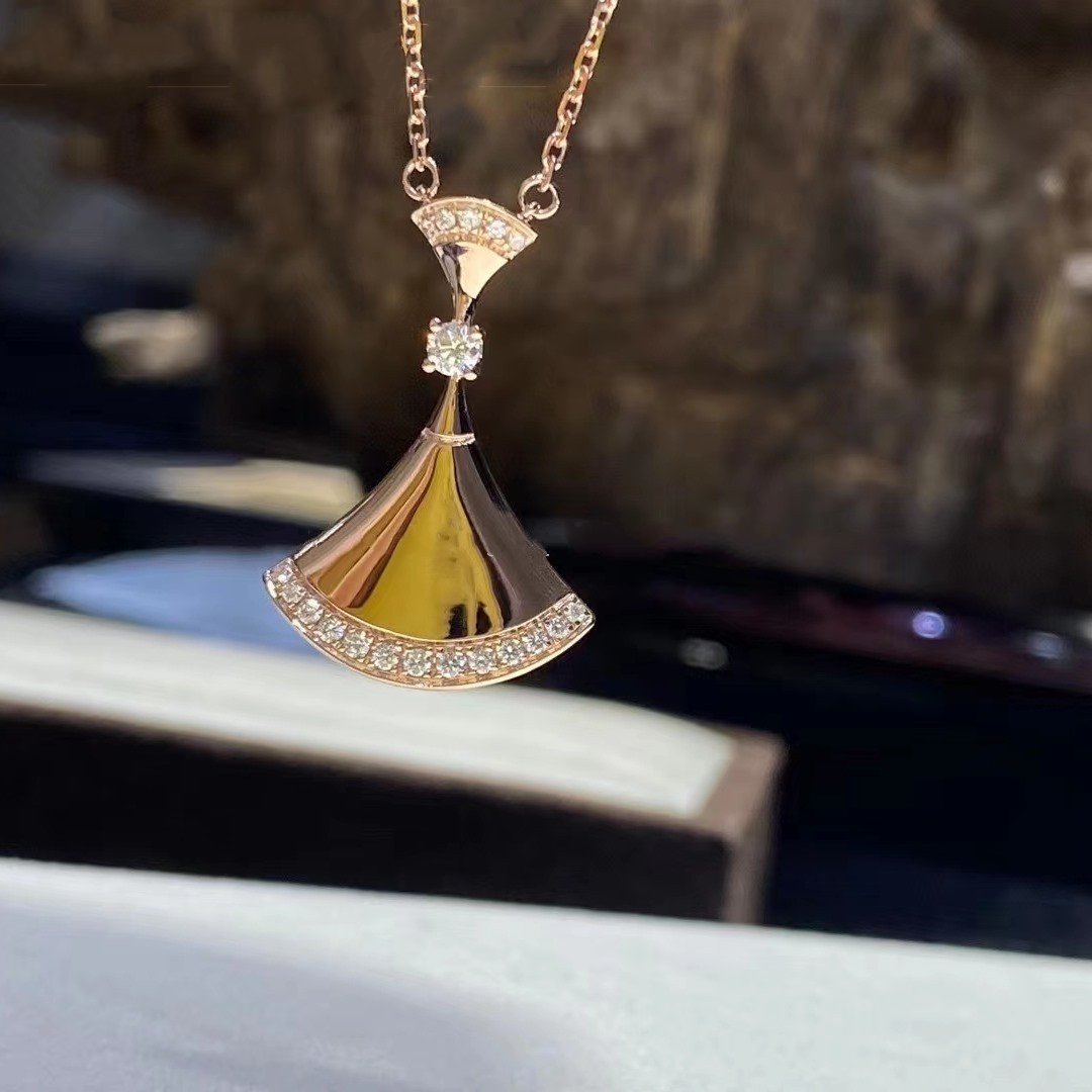[Pearl Jewelrys]DREAM NECKLACE PINK GOLD DIAMOND