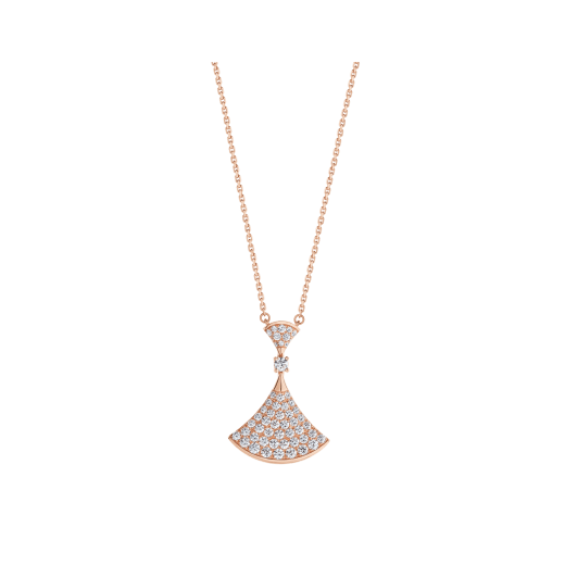 [Pearl Jewelrys]DREAM NECKLACE PINK GOLD FULL DIAMOND