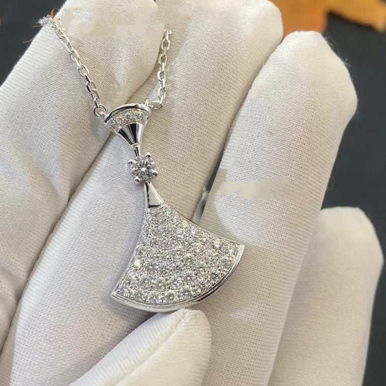 [Pearl Jewelrys]DREAM NECKLACE SILVER FULL DIAMOND