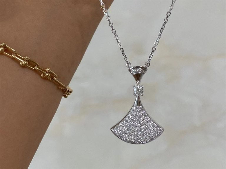 [Pearl Jewelrys]DREAM NECKLACE SILVER FULL DIAMOND