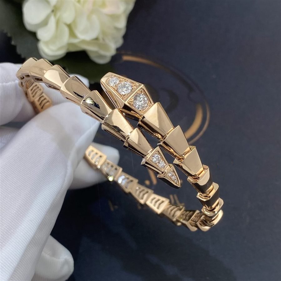 [Pearl Jewelrys]SERPENTI BRACELET DIAMONDS PINK GOLD