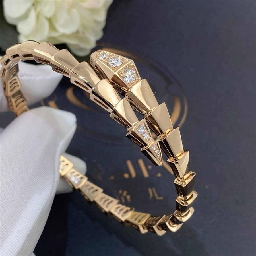[Pearl Jewelrys]SERPENTI BRACELET DIAMONDS PINK GOLD