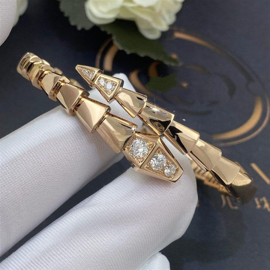 [Pearl Jewelrys]SERPENTI BRACELET DIAMONDS PINK GOLD