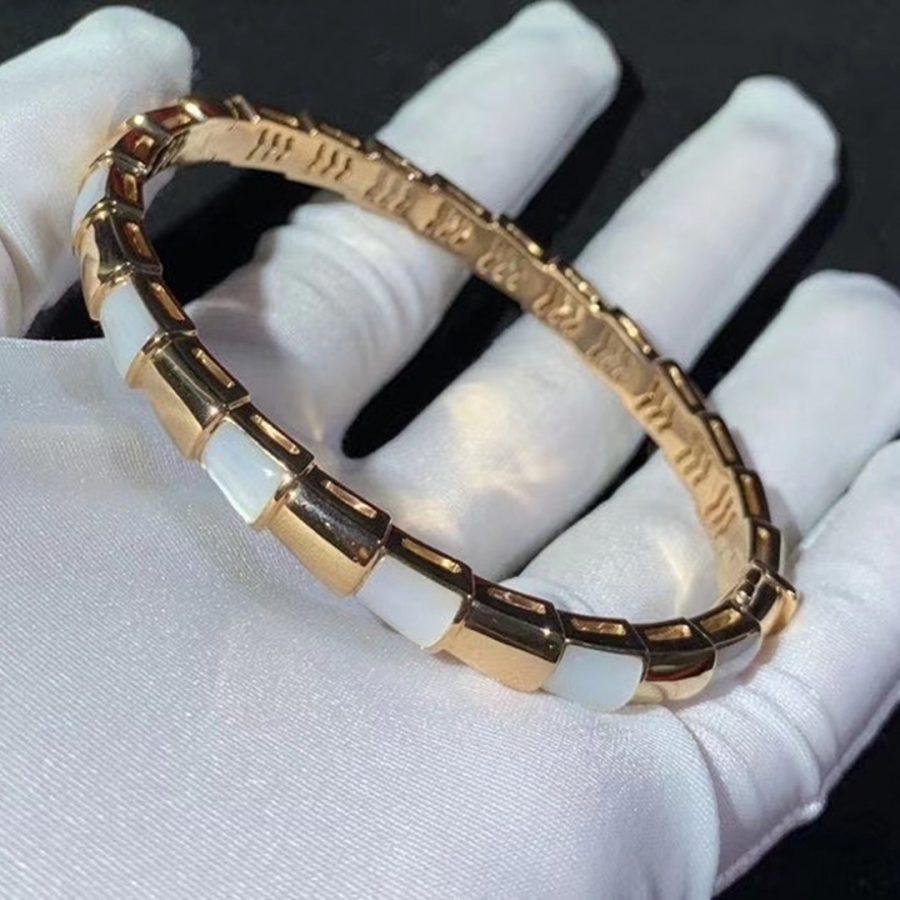 [Pearl Jewelrys]SERPENTI BRACELET PINK GOLD MOP