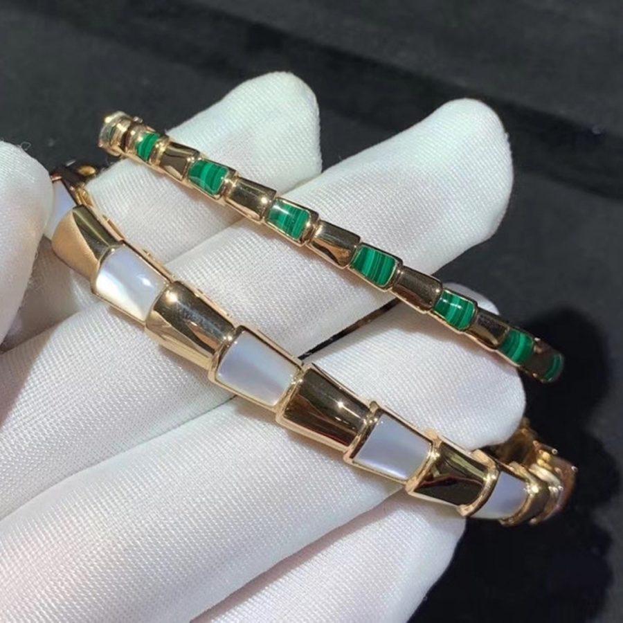 [Pearl Jewelrys]SERPENTI BRACELET PINK GOLD MOP