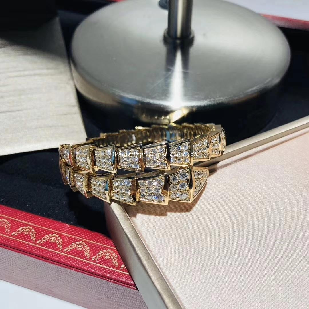 [Pearl Jewelrys]SERPENTI BRACELET 8MM GOLD DIAMOND