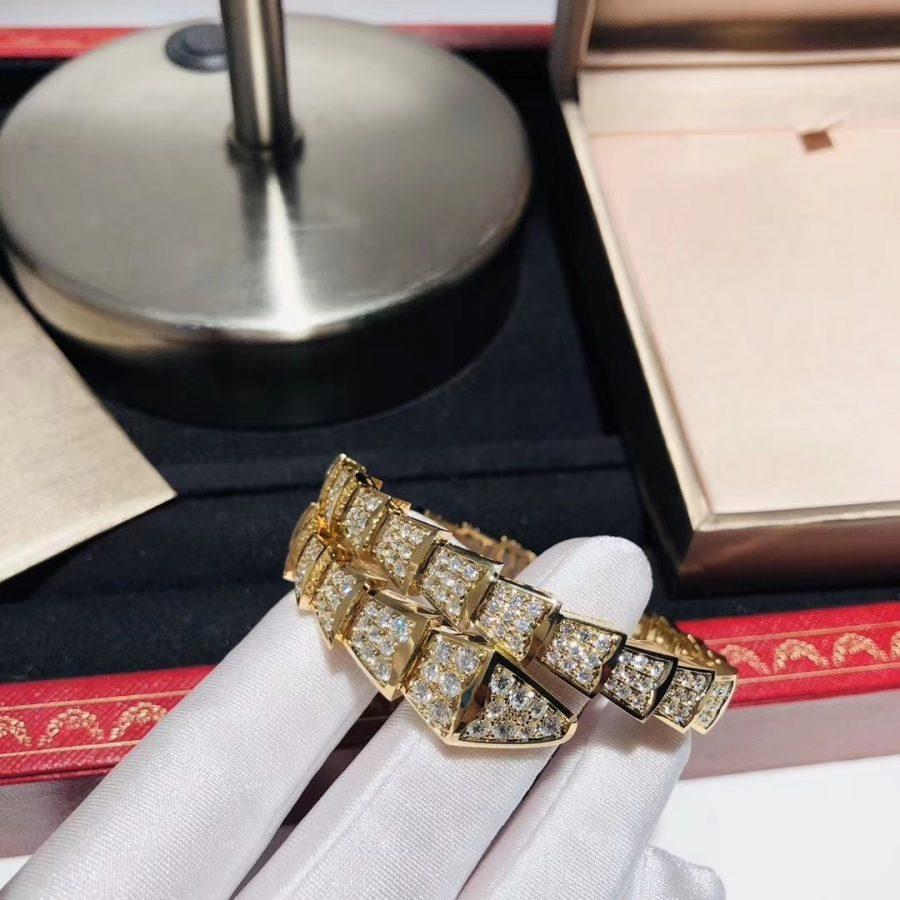 [Pearl Jewelrys]SERPENTI BRACELET 8MM GOLD DIAMOND