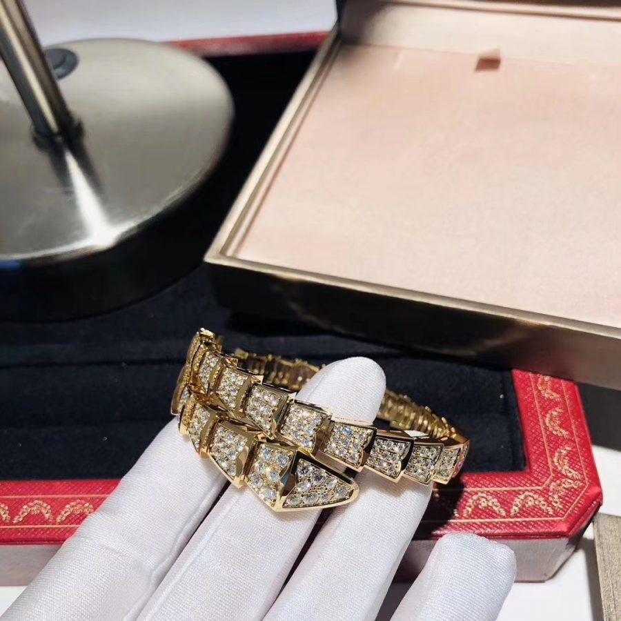 [Pearl Jewelrys]SERPENTI BRACELET 8MM GOLD DIAMOND