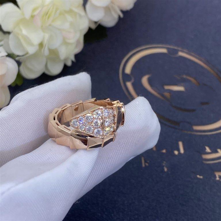 [Pearl Jewelrys]SERPENTI RING PINK GOLD DIAMOND