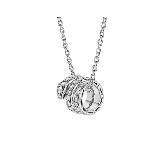 [Pearl Jewelrys]SERPENTI  NECKLACE DOUBLE RING DIAMOND