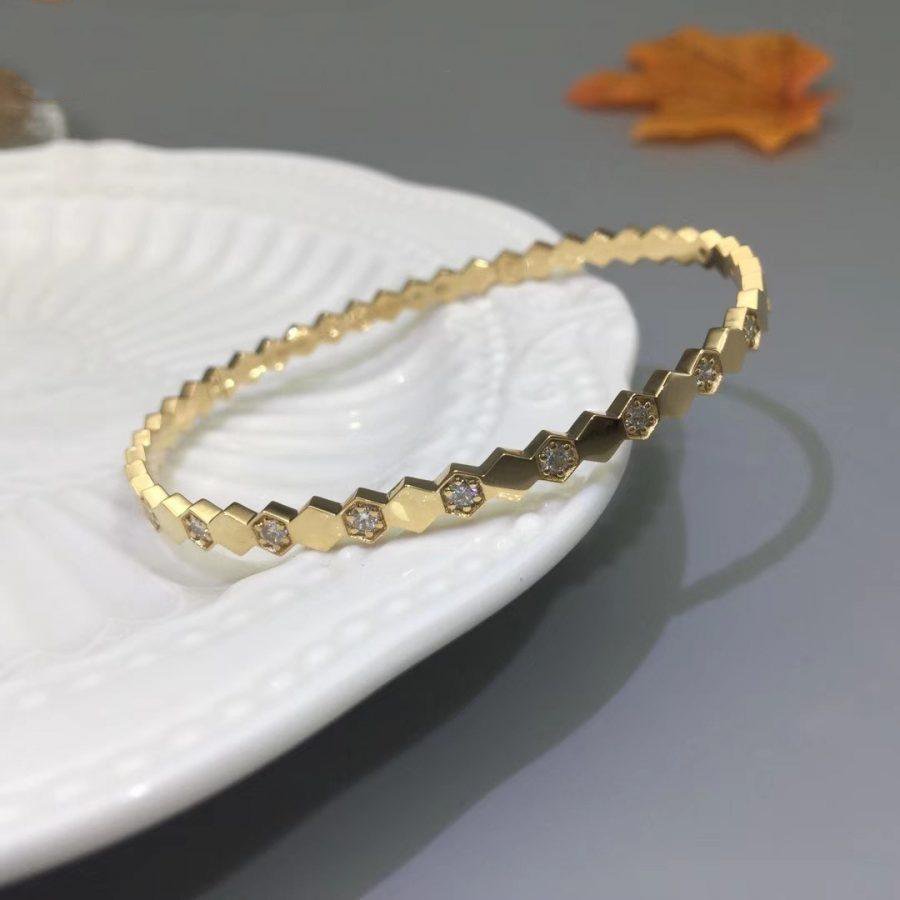 [Pearl Jewelrys]BEE LOVE GOLD DIAMOND BRACELET
