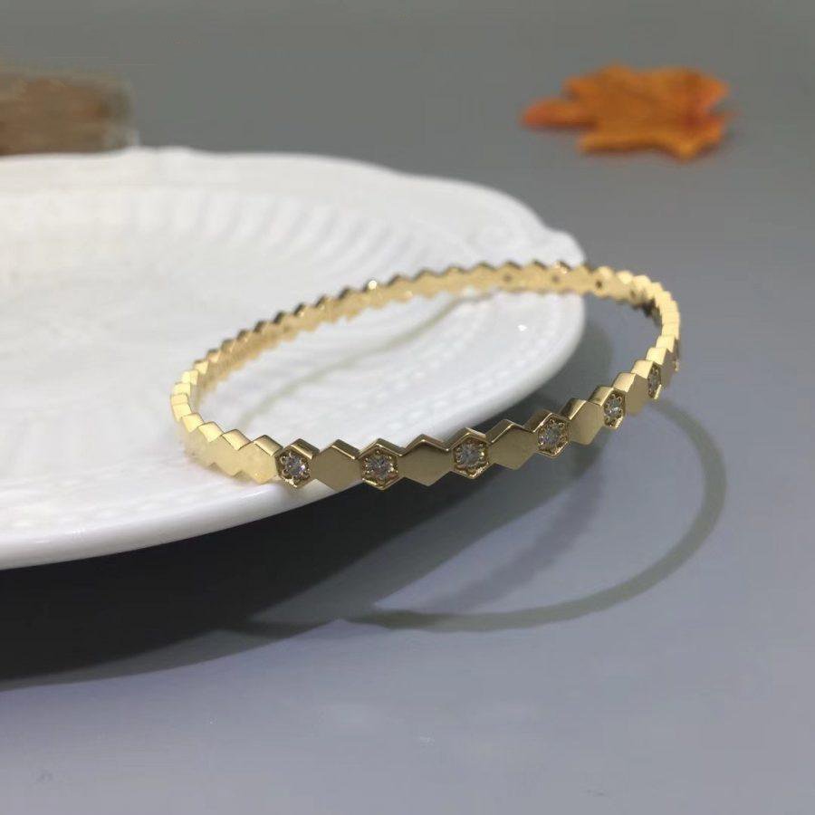 [Pearl Jewelrys]BEE LOVE GOLD DIAMOND BRACELET