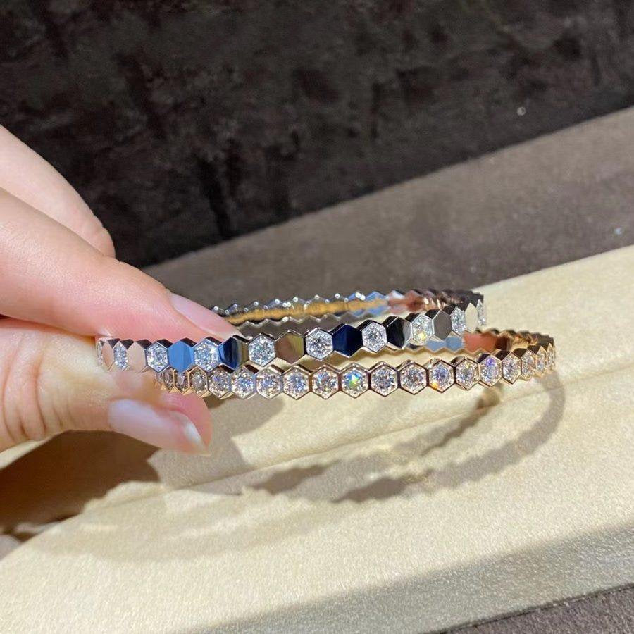 [Pearl Jewelrys]BEE LOVE GOLD BRACELET FULL DIAMOND