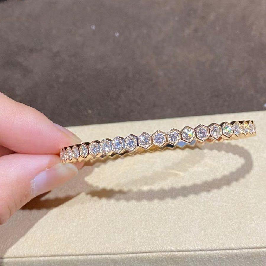 [Pearl Jewelrys]BEE LOVE GOLD BRACELET FULL DIAMOND