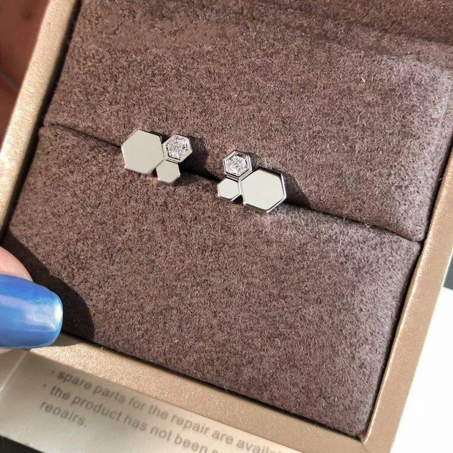 [Pearl Jewelrys]BEE LOVE SILVER DIAMOND EARRINGS
