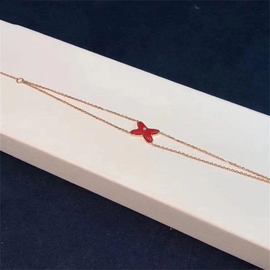 [Pearl Jewelrys]JEUX BRACELET CARNELIAN PINK GOLD 1 DIAMOND