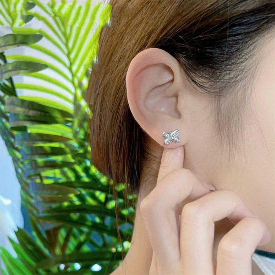[Pearl Jewelrys]JEUX DE SILVER DIAMOND EARRINGS