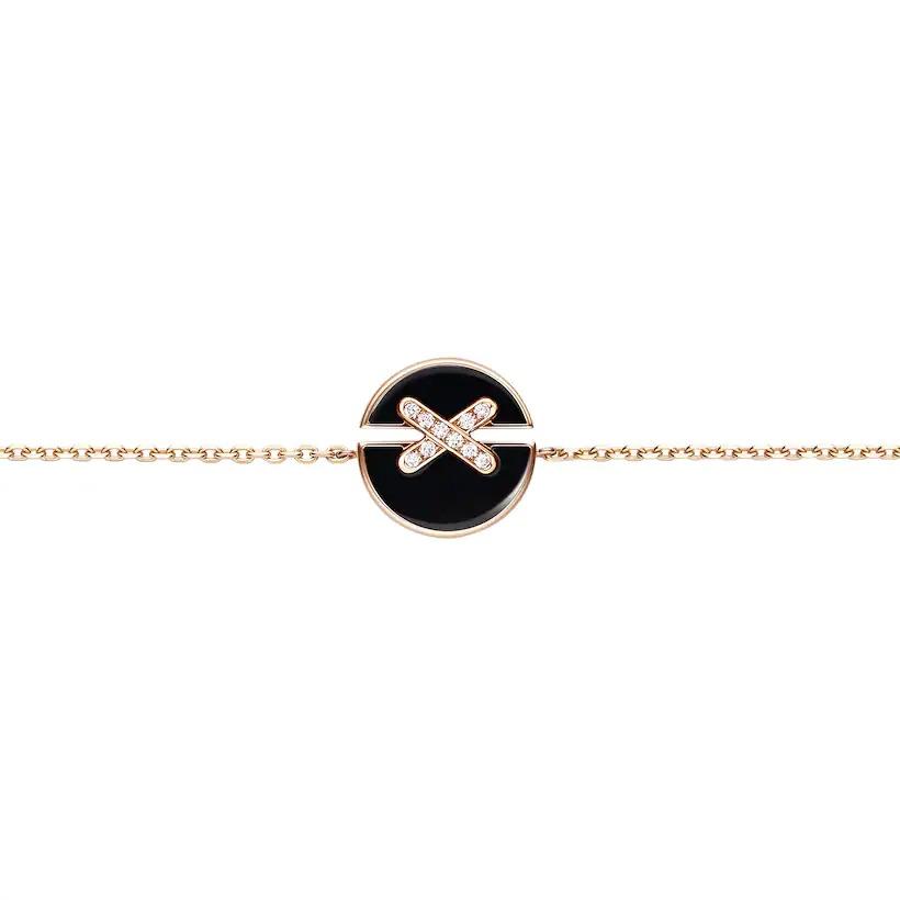 [Pearl Jewelrys]JEUX DE BRACELET ONYX PINK GOLD DIAMOND