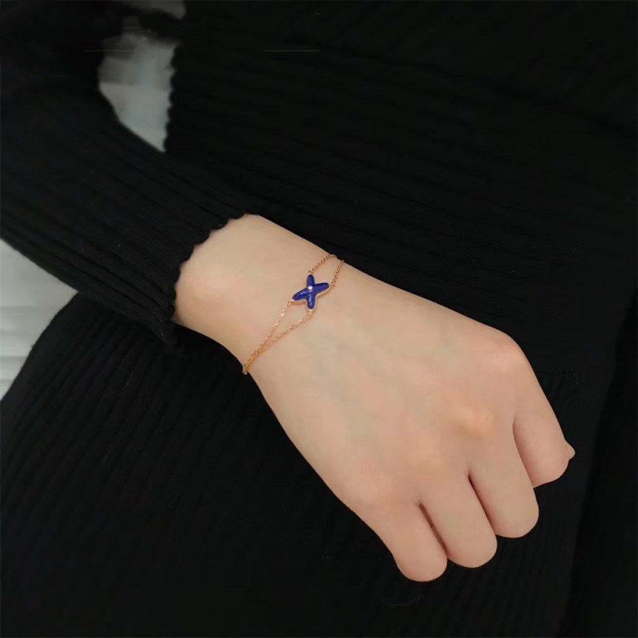 [Pearl Jewelrys]Hollow Design Four-Leaf Clover Flower Shape Ring