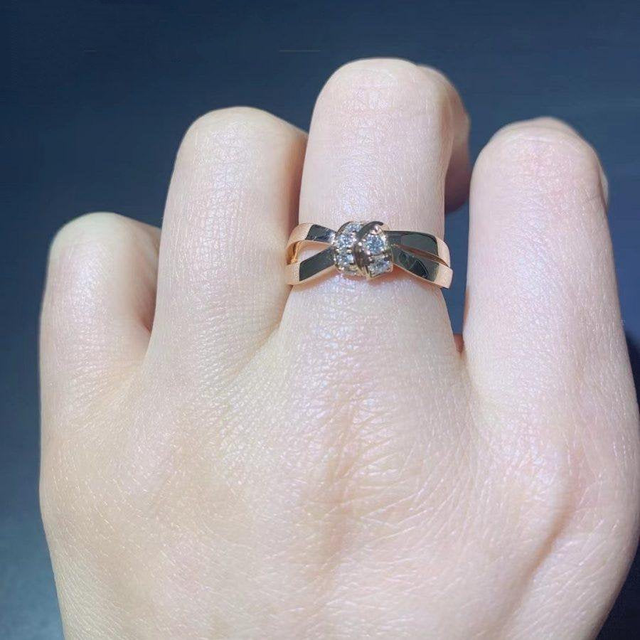[Pearl Jewelrys]LIENS RING PINK GOLD DIAMOND