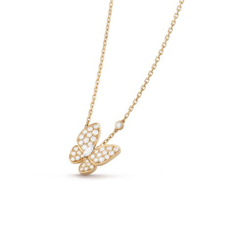 [Pearl Jewelrys]BUTTERFLY DIAMOND NECKLACE