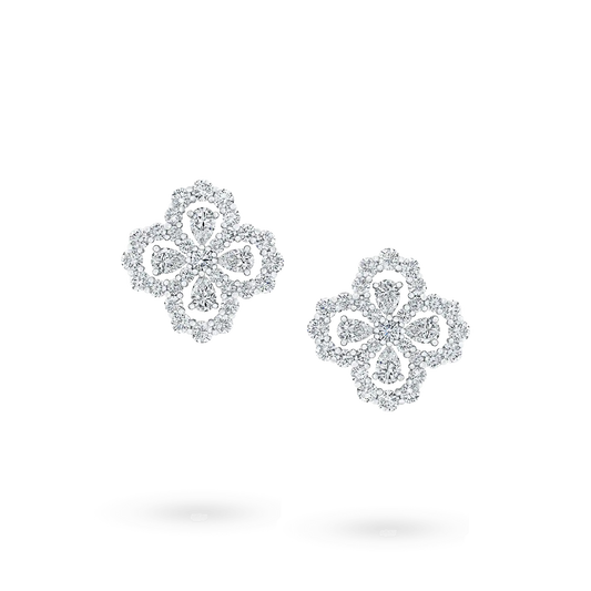 [Pearl Jewelrys]LOOP EARRINGS FULL MOTIF DIAMOND 16MM