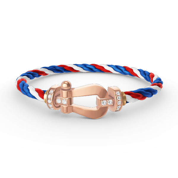 [Pearl Jewelrys]FORCE LARGE HORSESHOE HALF DIAMOND BRACELET ROSE GOLD