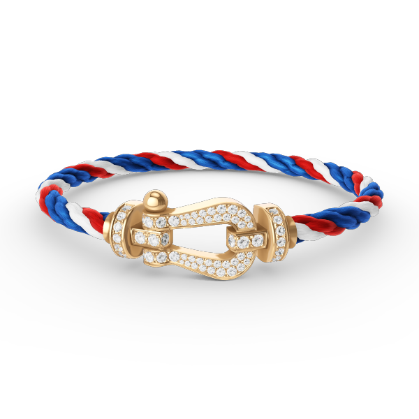 [Pearl Jewelrys]FORCE LARGE HORSESHOE FULL DIAMOND BRACELET GOLD