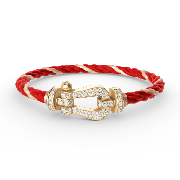 [Pearl Jewelrys]FORCE LARGE HORSESHOE FULL DIAMOND BRACELET GOLD