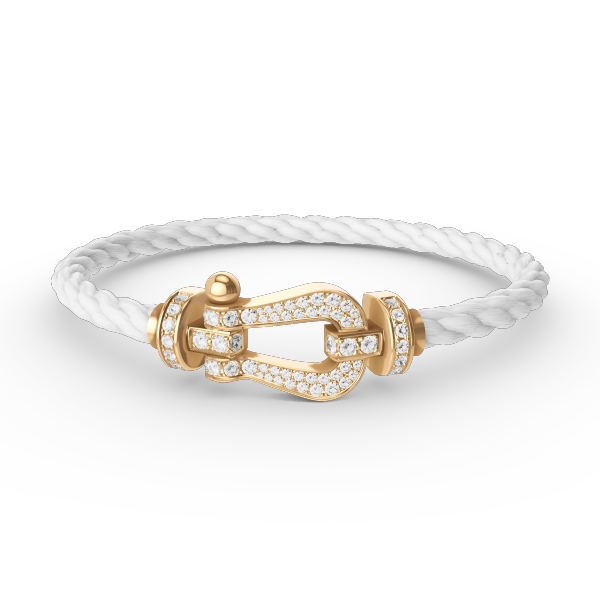 [Pearl Jewelrys]FORCE LARGE HORSESHOE FULL DIAMOND BRACELET GOLD