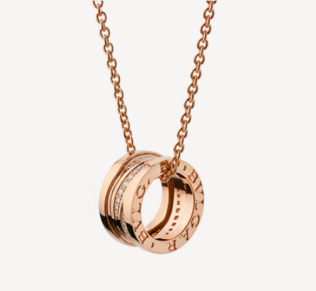 [Pearl Jewelrys]ZERO 1 PINK GOLD DIAMOND NECKLACE
