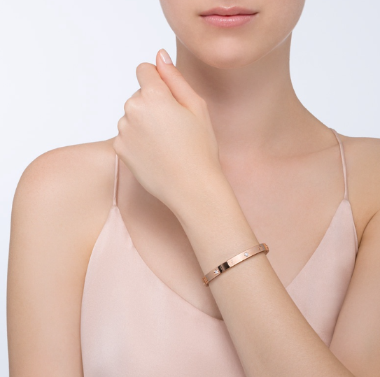 [Pearl Jewelrys]LOVE BRACELET 6.1MM 4 DIAMONDS