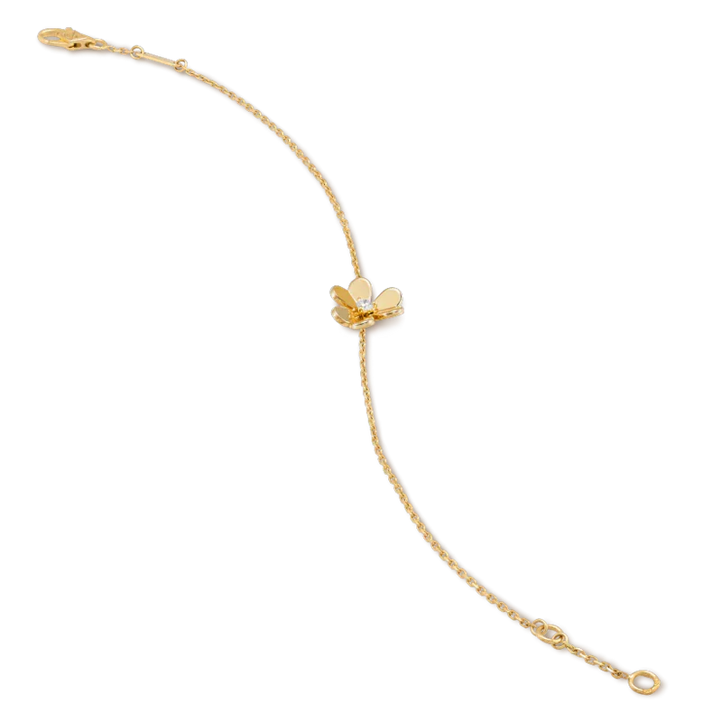 [Pearl Jewelrys]FRIVOLE GOLD FLOWER PINK MALACHITE BRACELET