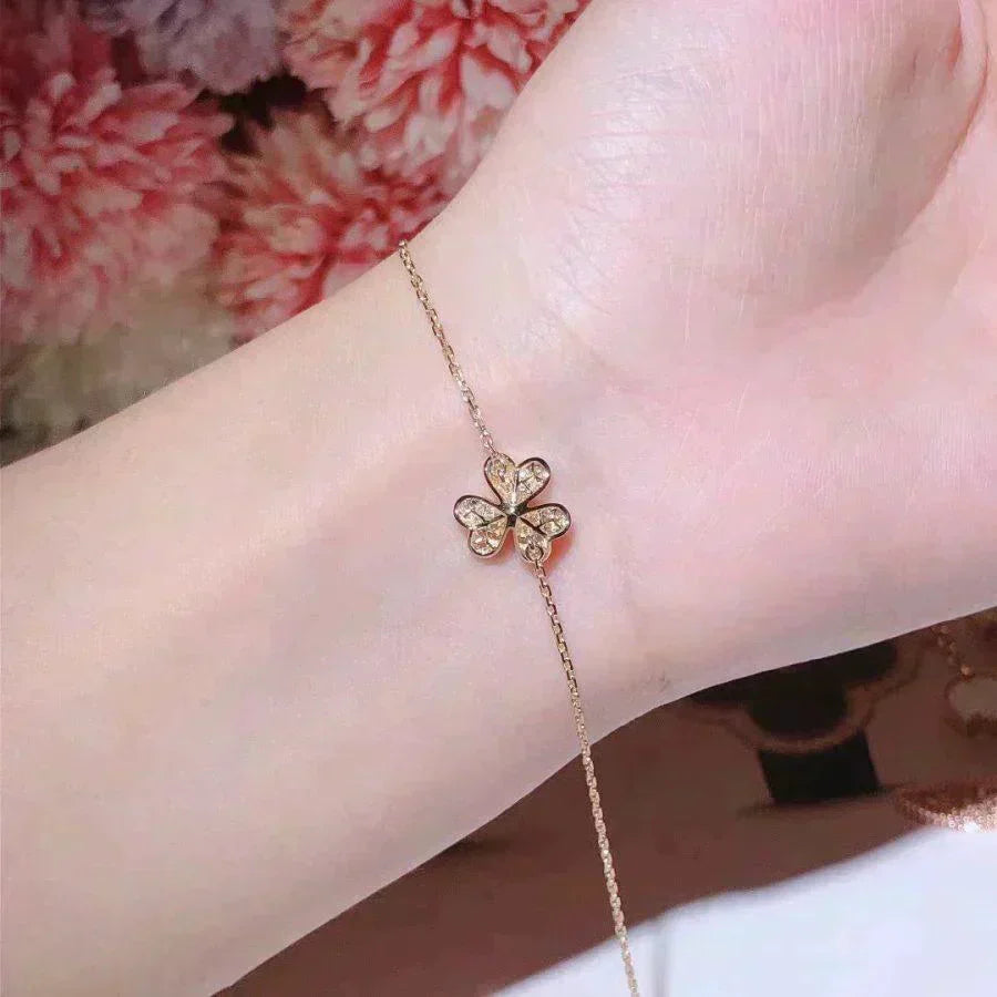 [Pearl Jewelrys]FRIVOLE GOLD FLOWER DIAMOND BRACELET