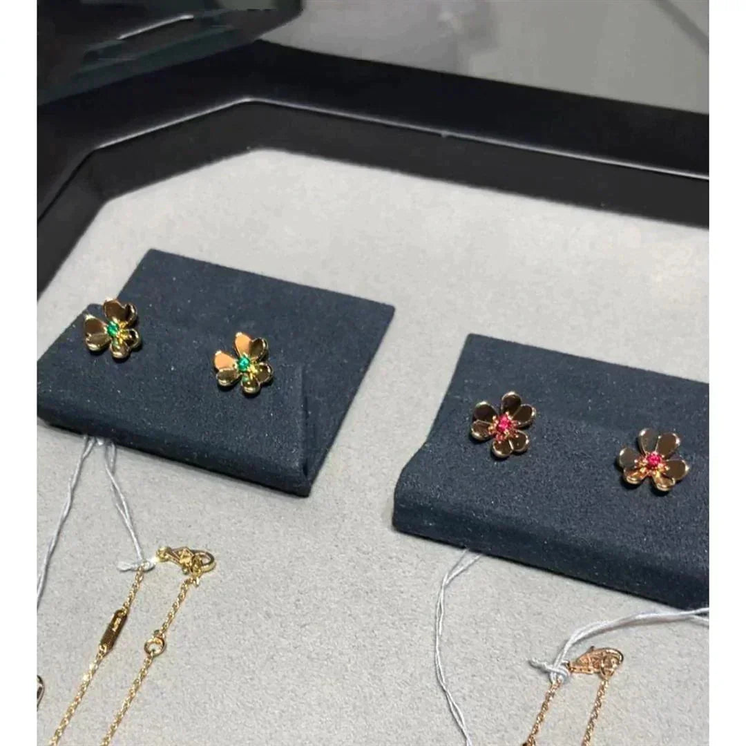 [Pearl Jewelrys]FRIVOLE  FLOWER PINK EARRINGS