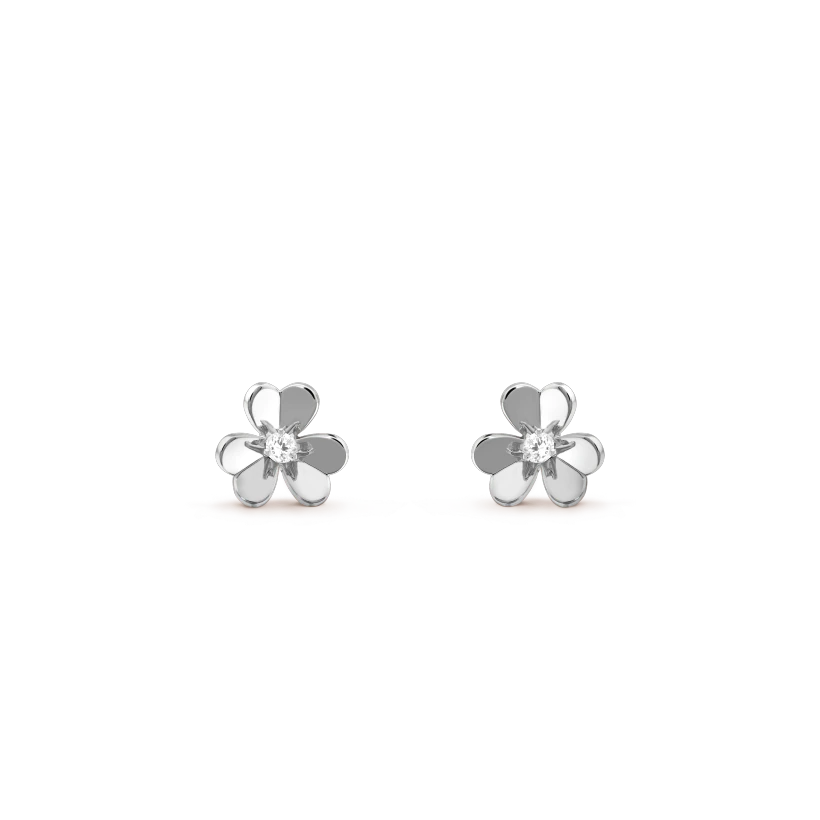 [Pearl Jewelrys]FRIVOLE MINI SILVER FLOWER EARRINGS