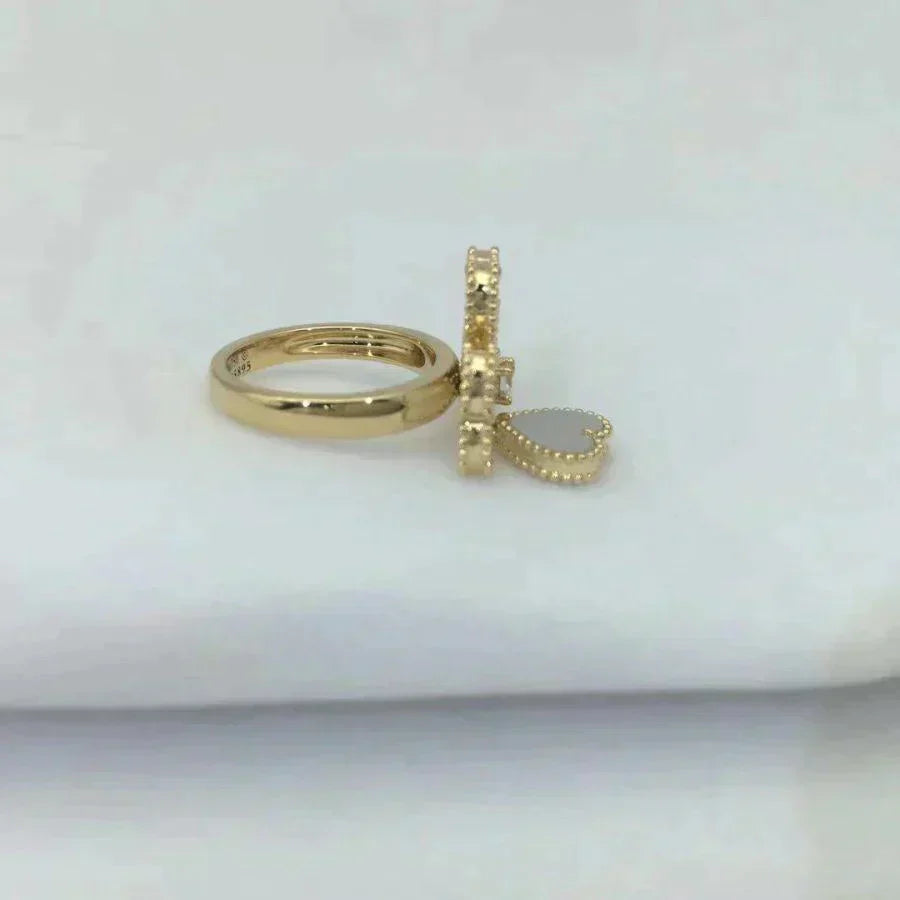 [Pearl Jewelrys]SWEET CLOVER WHITE MOP RING