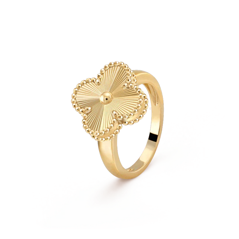 [Pearl Jewelrys]CLOVER GOLD RING