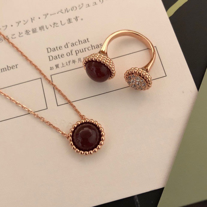 [Pearl Jewelrys]PERLEE COULEURS DIAMOND ROSE GOLD BETWEEN THE FINGER RING