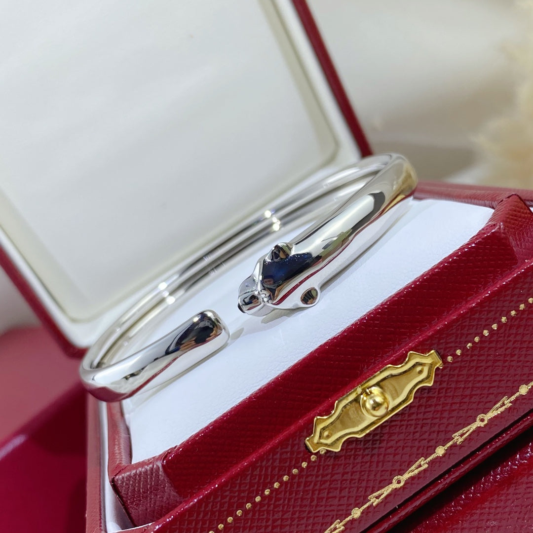 [Pearl Jewelrys]PANTHERE SILVER OPEN BRACELET