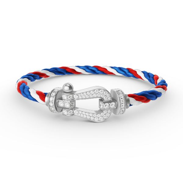[Pearl Jewelrys]FORCE LARGE HORSESHOE FULL DIAMOND BRACELET SILVER