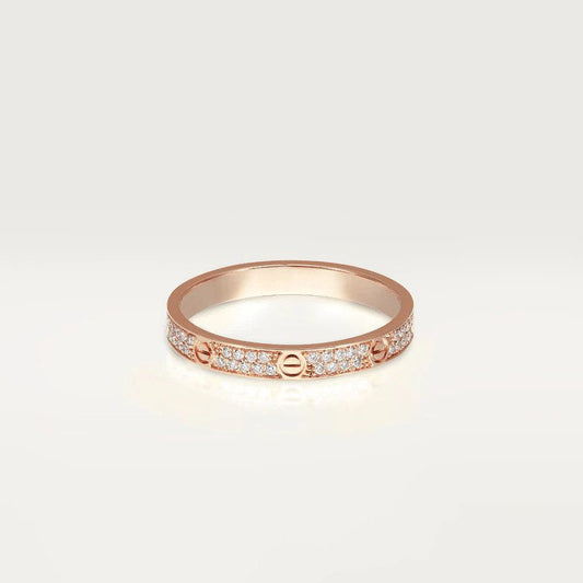 [Pearl Jewelrys]LOVE RING 2.65MM DIAMOND